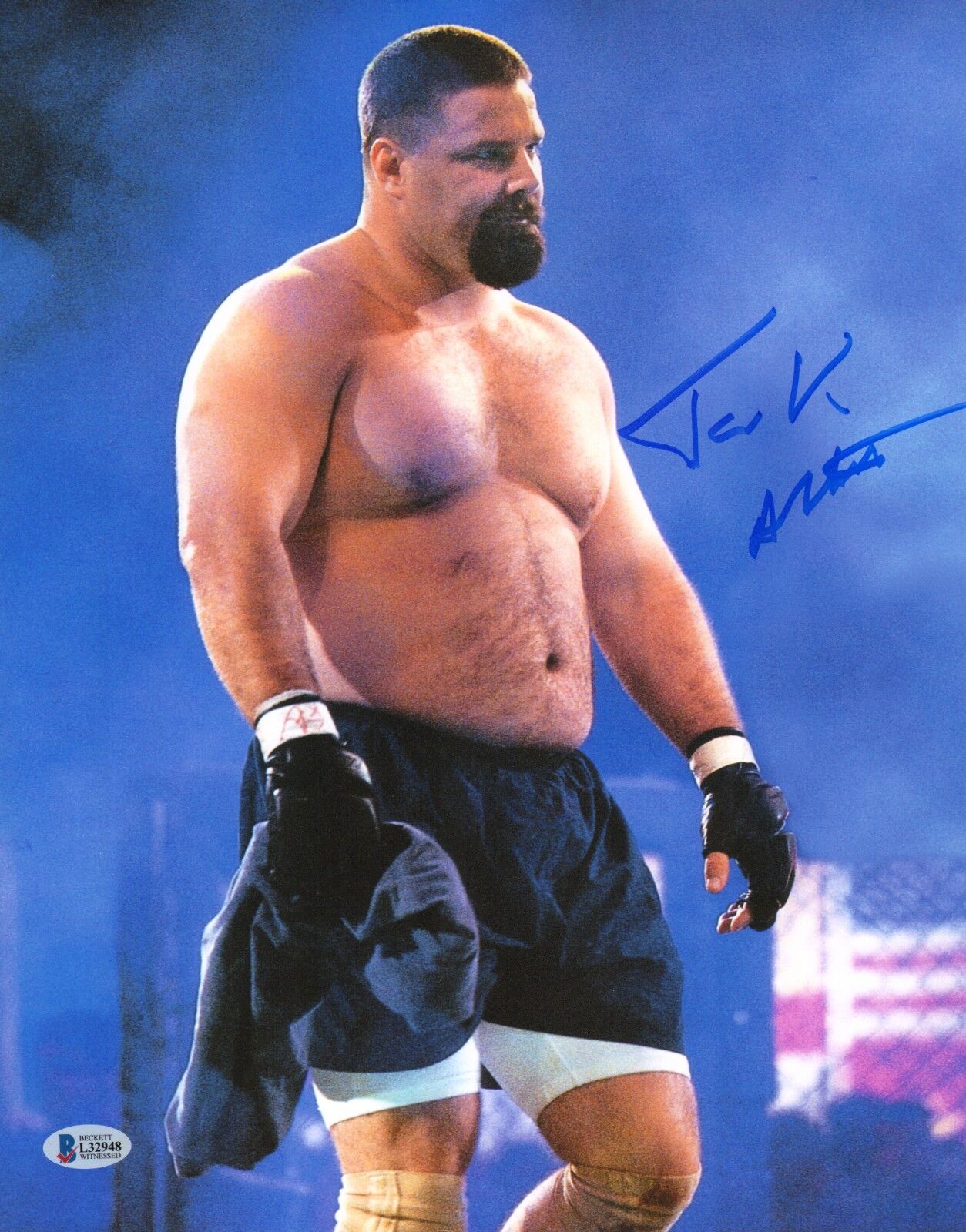 Tank Abbott Signed UFC 11x14 Photo Poster painting BAS Beckett COA 6 11 13 17 Picture Autograph