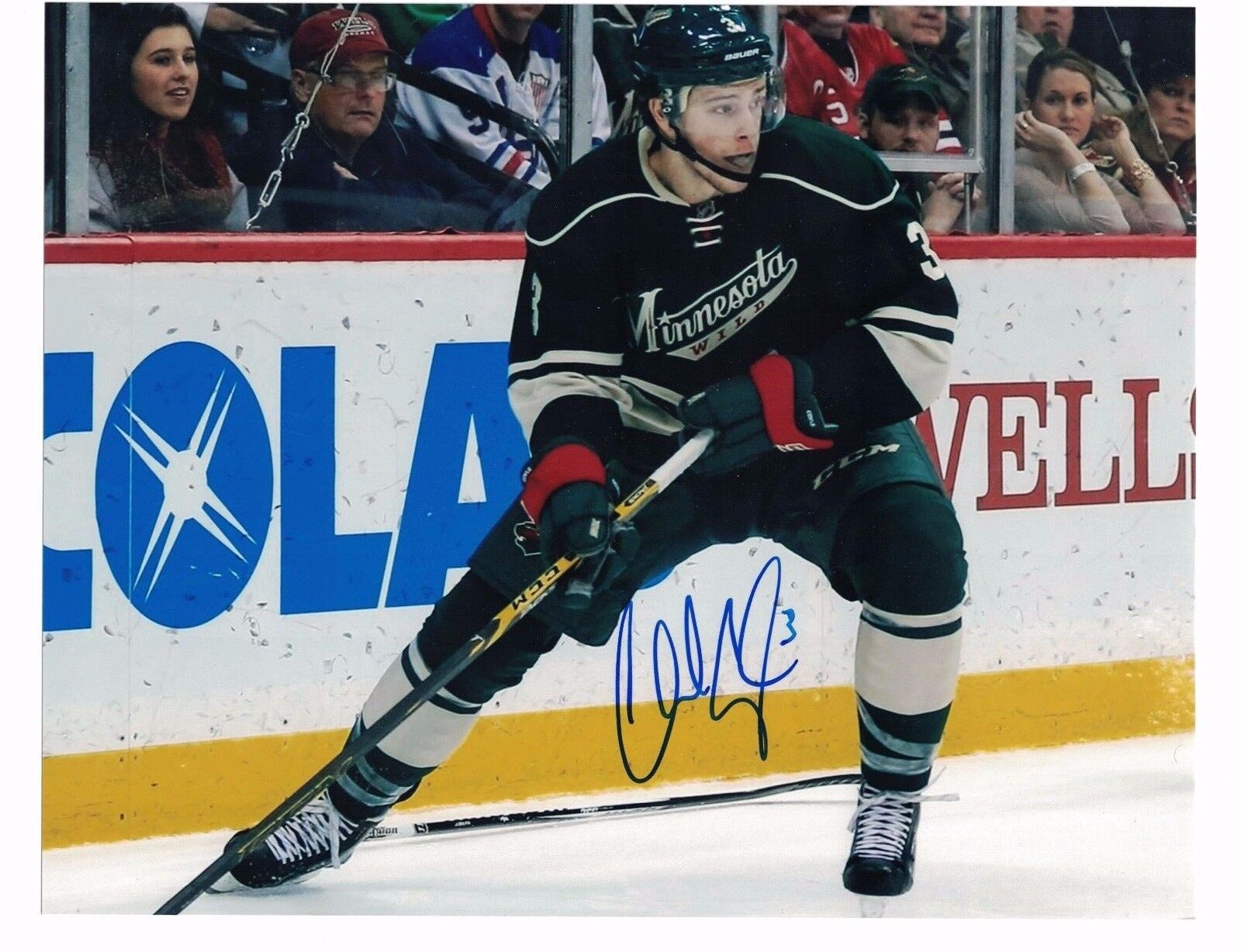 Charlie Coyle Minnesota Wild Bruins Signed 8 x 10