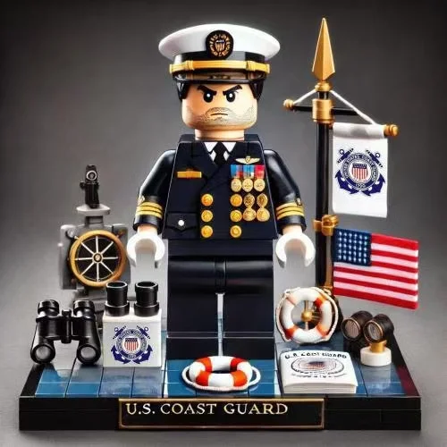 U.S. Military Patriotic Ornament Building Blocks - 100% Made in the USA