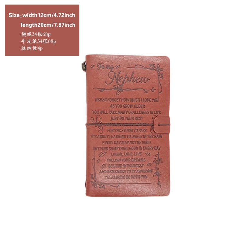 Creative Letter Imitation Leather Stationery Travel Journal Book Notebook