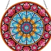 Suncatcher Mandala Diamond Painting Hanging Pendants for Kid Adults DIY Craft