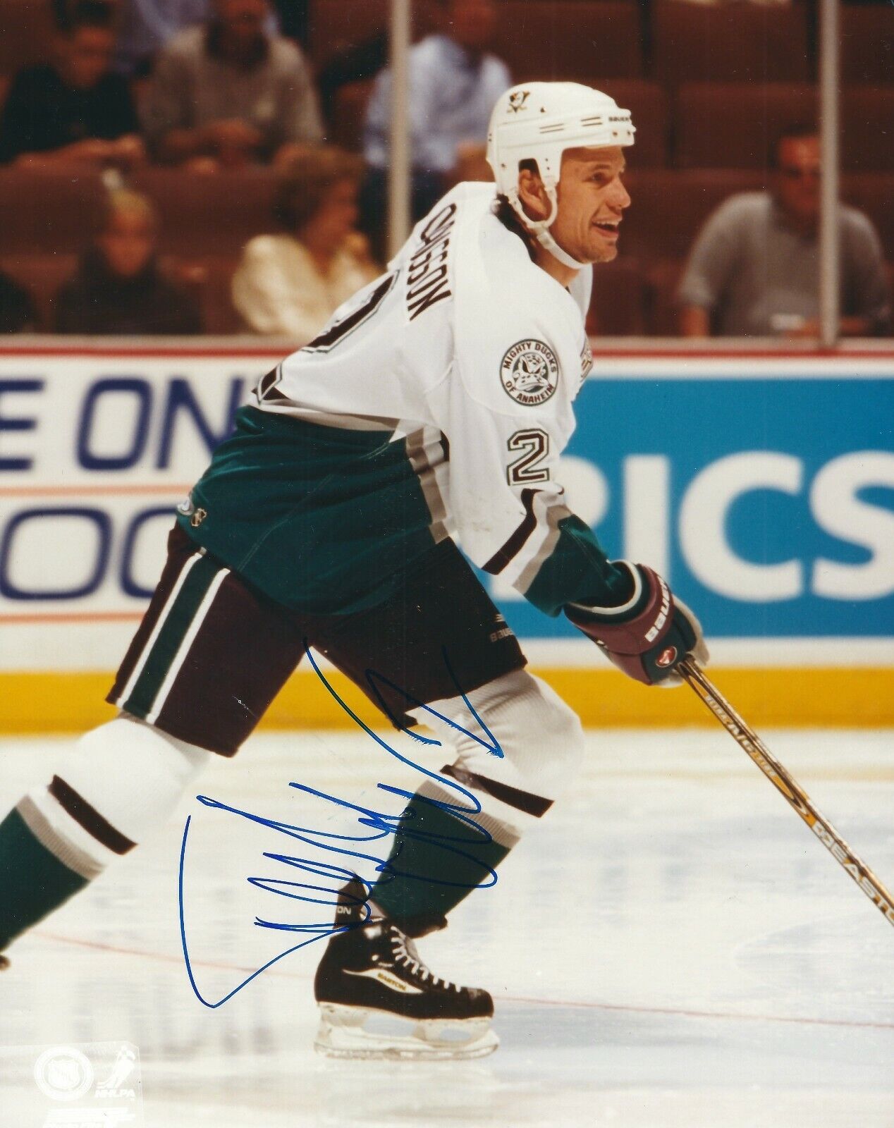 Autographed FREDRIK OLAUSSON Anaheim Ducks 8x10 Photo Poster painting