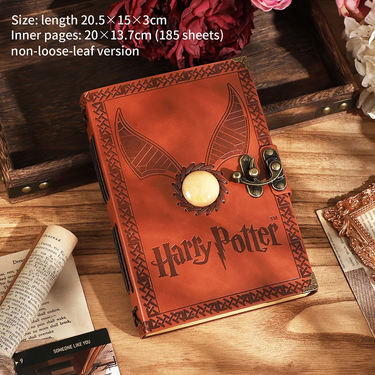 JOURNALSAY Harry Potter Snitch Hand Ledger Hand Ledger Notebook