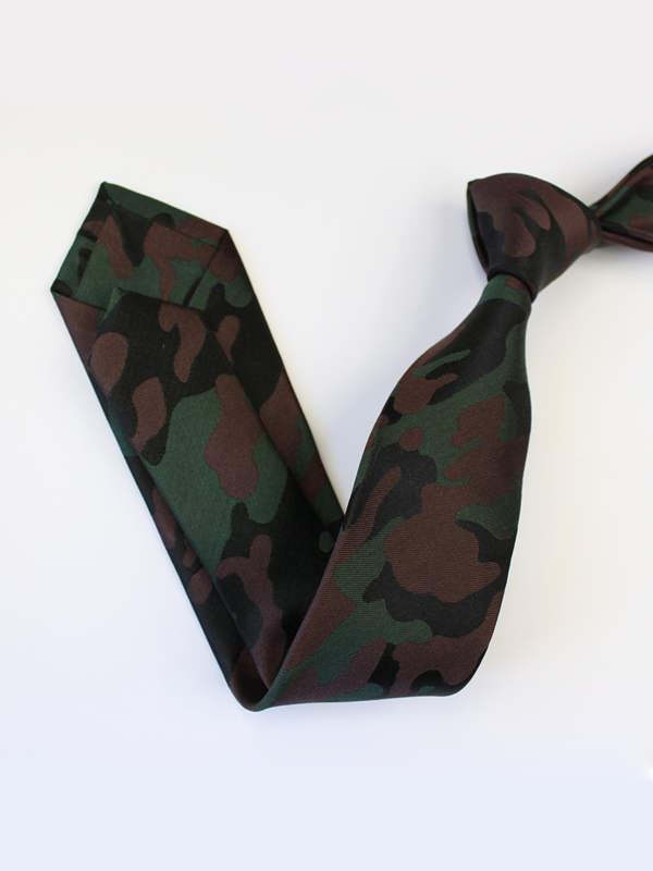 Army Camo Silk Tie-Real Silk Life