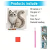 Kit de peinture en diamant partiel en forme de type &laquo; cat &raquo; DIY pour adultes d&eacute;butants d&eacute;coration int&eacute;rieure peintures de diamants et &oelig;uvres de pierre