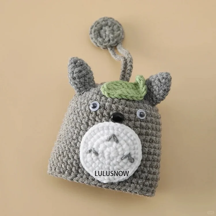 Lulusnow Handmade Chinchilla ANIMAL CARTOON Crochet Key Chain Bag Accessories