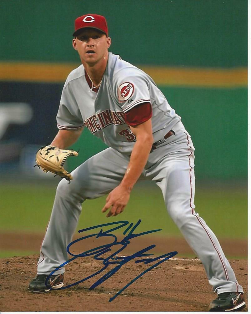 Bobby Livingston autographed 8x10 Cincinnati Reds #2