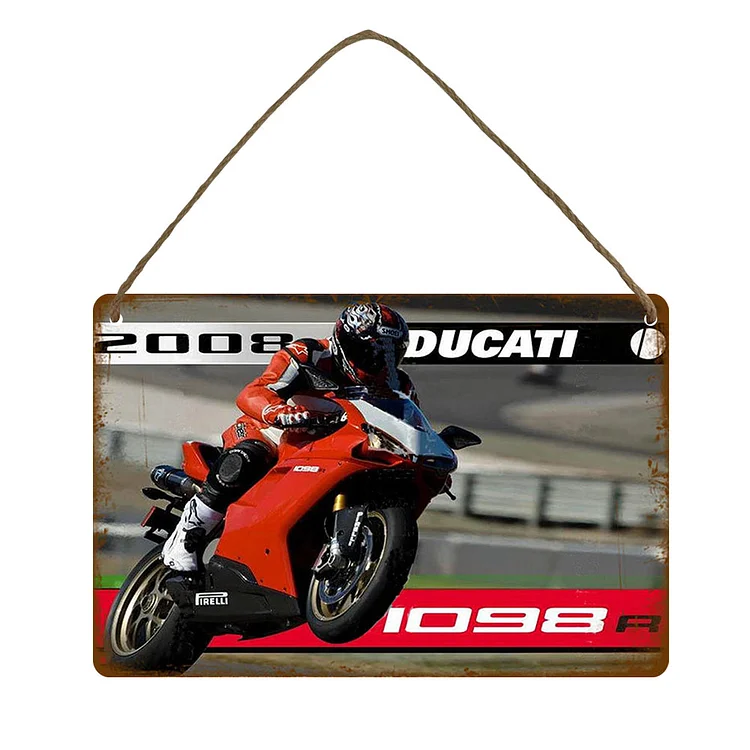 2008 Ducati 1098 R - Vintage Tin Signs/Wooden Signs - 7.9x11.8in & 11.8x15.7in