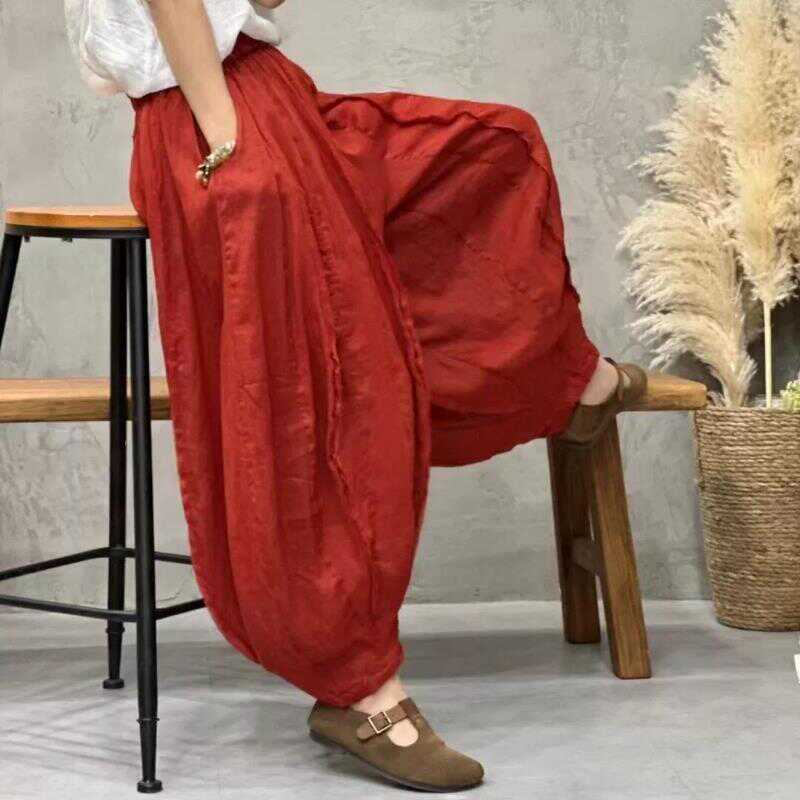 Simple Solid Color Wide Leg Pants