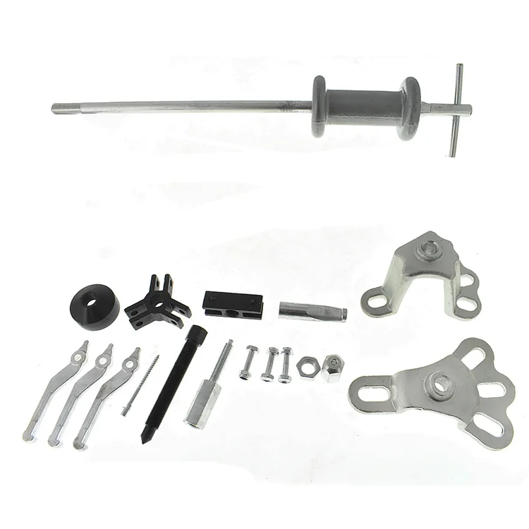 Silscvtt 9-Way Slide Hammer Puller Set Wrench Adapter Axle Bearing Hub Auto Set Front Wheel Hub Bearing and Rear Wheel Axle Hub Dent Shaft Puller Tool Kit