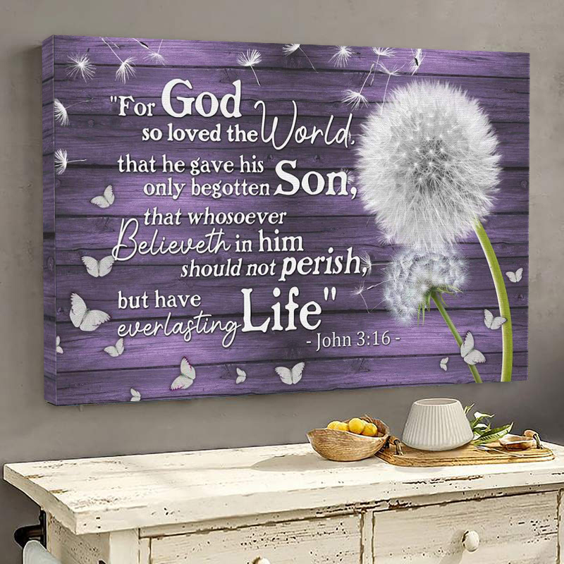 For God so Love the world Canvas Wall Art