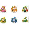 6Pcs Acrylic Special Shape Fruit Gnome Diamond Painting Fridge Magnets