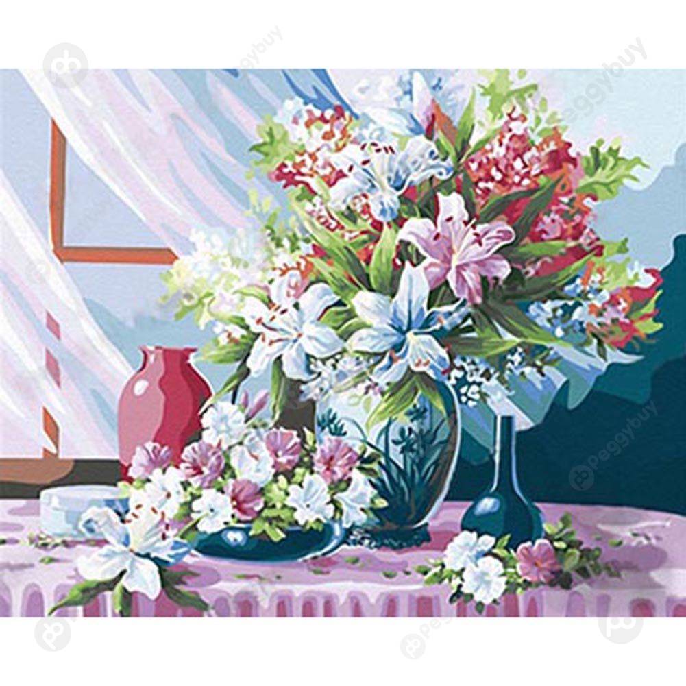 

40*50CM Paint By Numbers-Flowers, 501 Original