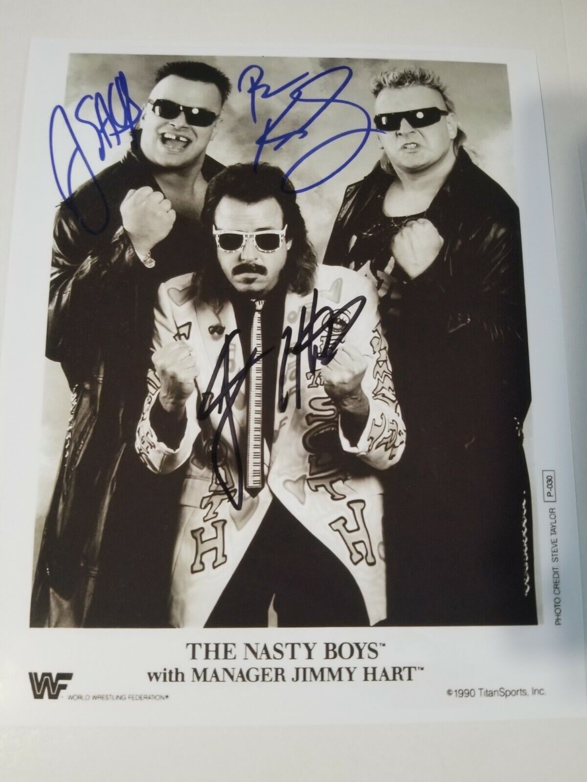 The Nasty Boys Signed 8x10 Photo Poster painting RP -  Shipping!! WWE