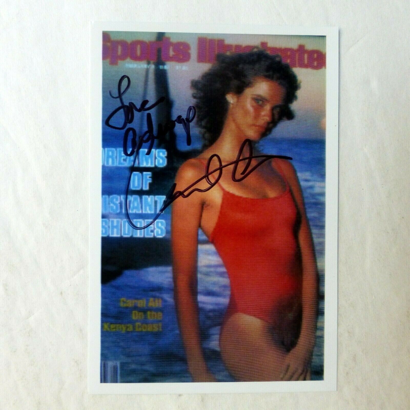 Carol Alt AUTOGRAPHED 4x6 Photo Poster painting SUPERMODEL 1980s Pc2228