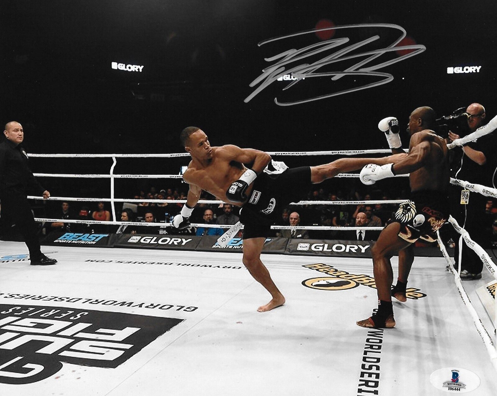 Raymond Daniels Signed 8x10 Photo Poster painting BAS COA Glory Kickboxing Picture Autograph 10