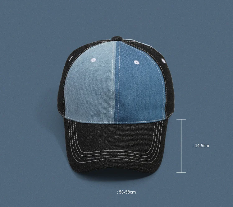 Classic Polo Style Baseball Cap Demin Made Adjustable Fits Men Women Melon Short Brim Bucket Hat Baseball Cap ZZ-446