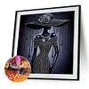 Elegante Dame - speziell geformte Diamond Painting - 30*30cm