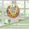 Diamond Painting Acrylic Single-Sided Drill Courage Bible Verse Sign Pendant for Home Decor