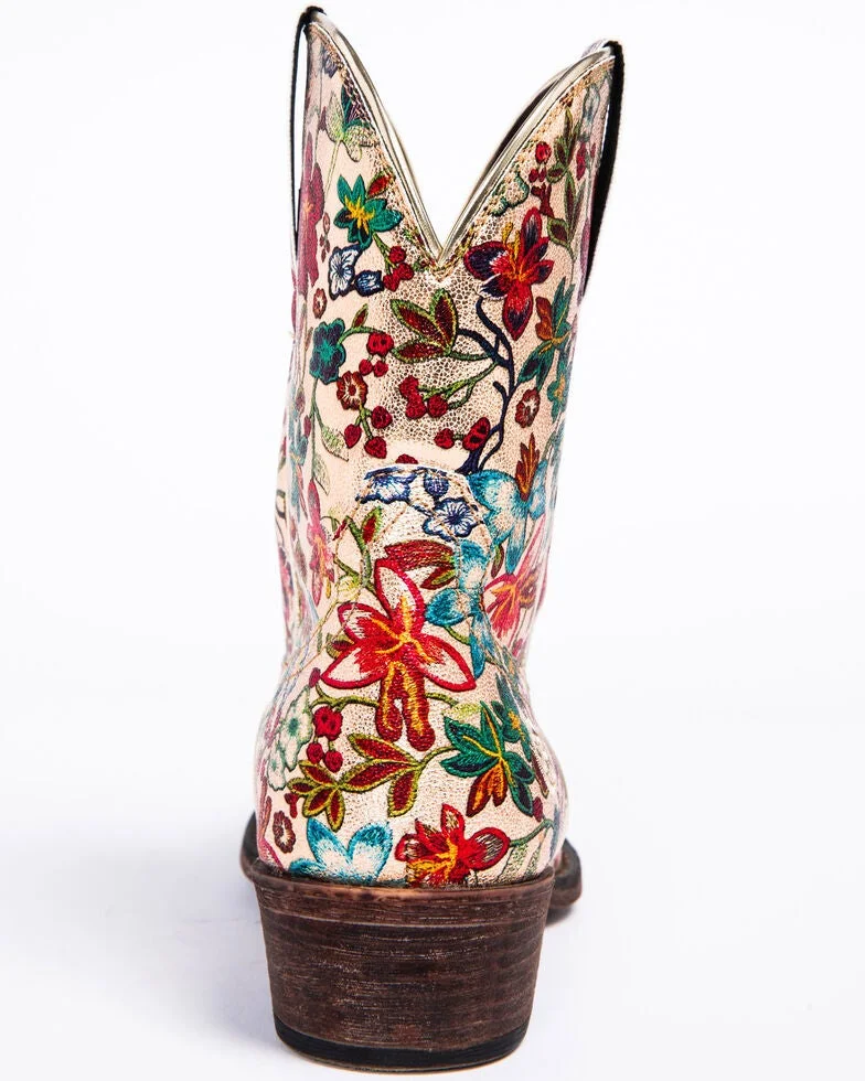 Women's Ethnic Embroidery Retro Boots