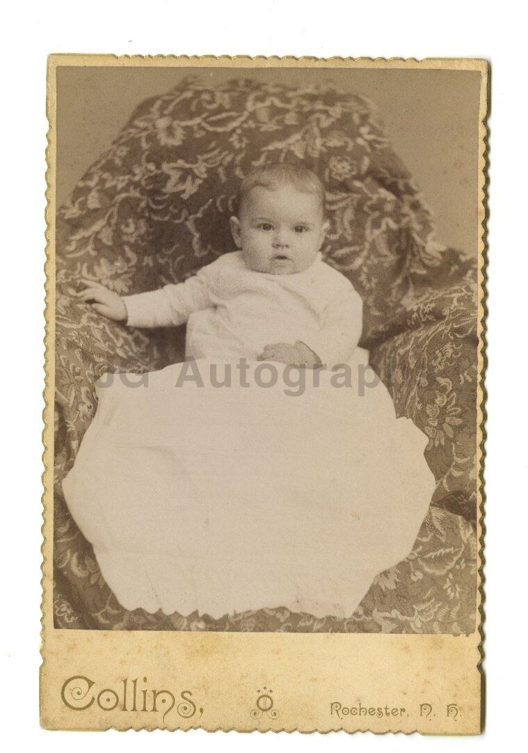 19th Century Infant - Cabinet Card Photo Poster paintinggraph - Rochester, New Hampshire