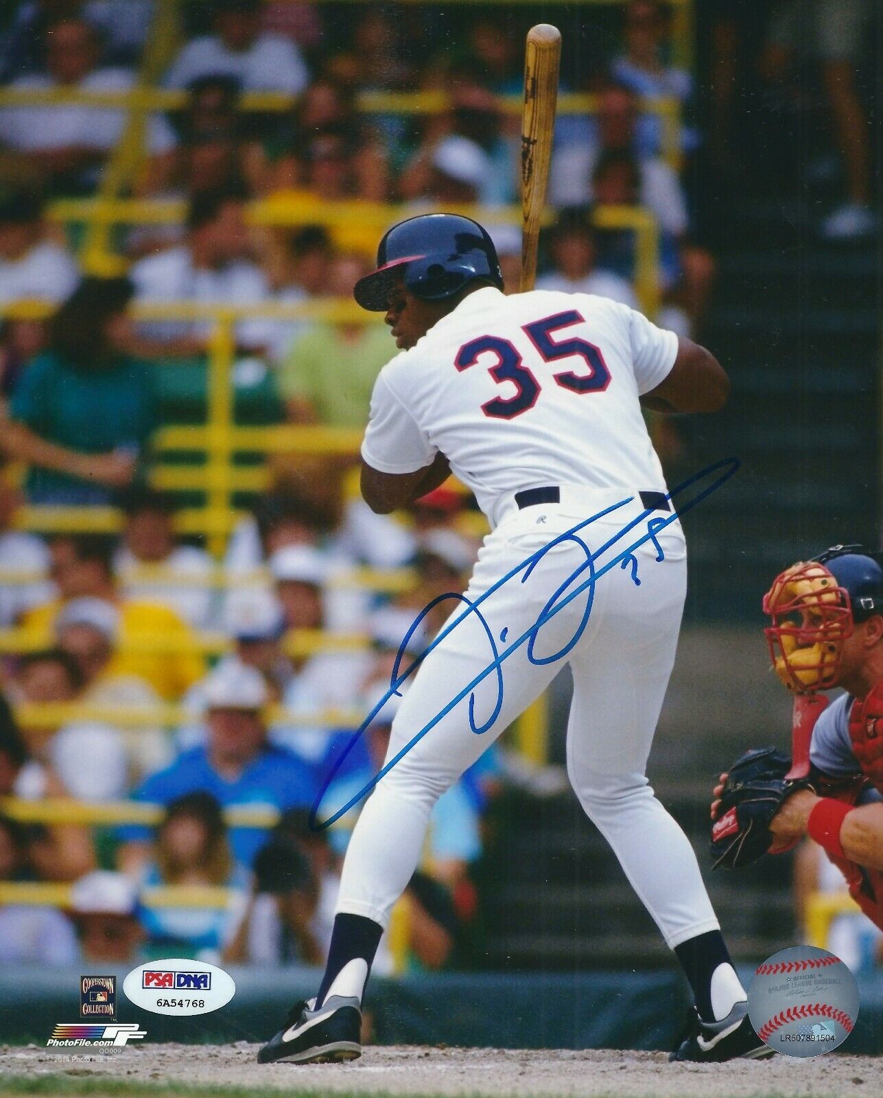 Signed 8x10 FRANK THOMAS HOF Chicago White Sox Autographed Photo Poster painting - PSA/DNA Holo