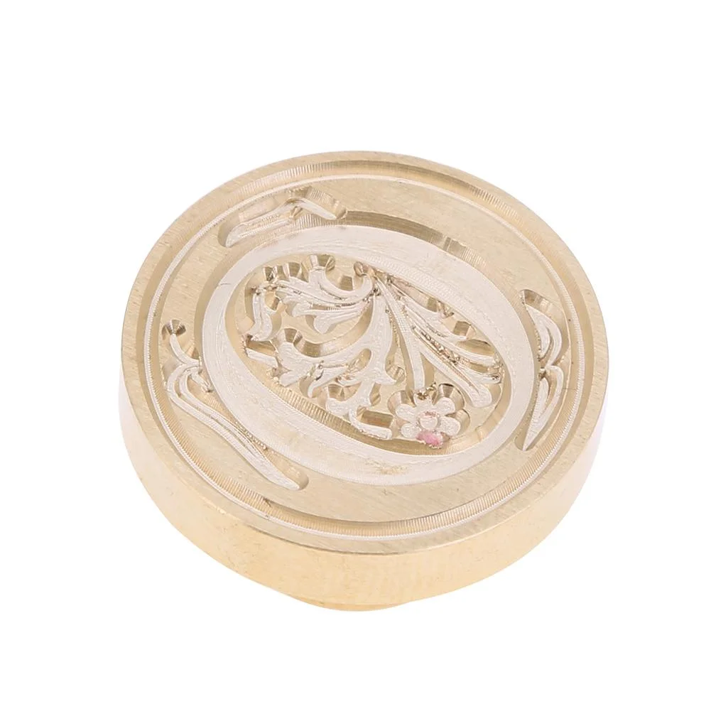 European Letter Wax Paint Seal Vintage Envelope Sealing Copper Head Stamp