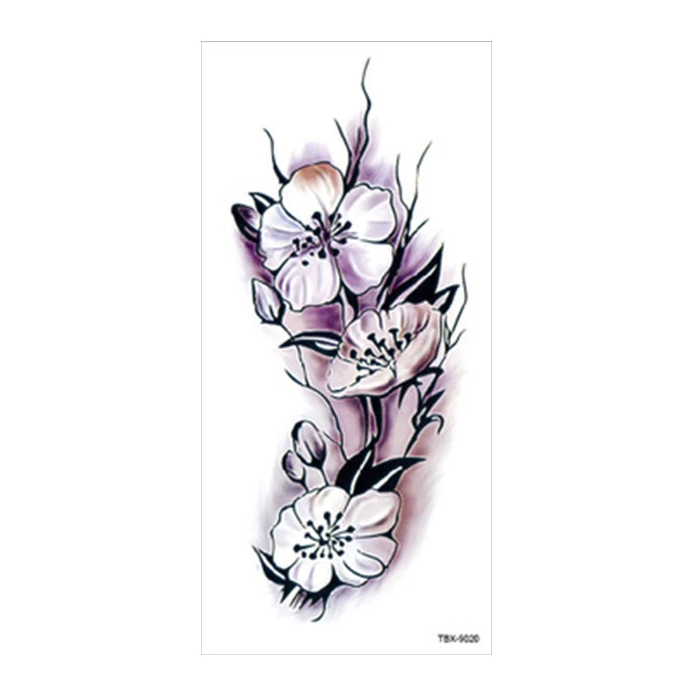 Beauty 1 Pcs Make Up Fake Temporary Tattoos Stickers Rose Flowers Arm Shoulder Tattoo Waterproof Women Big Flash Tattoo On Body