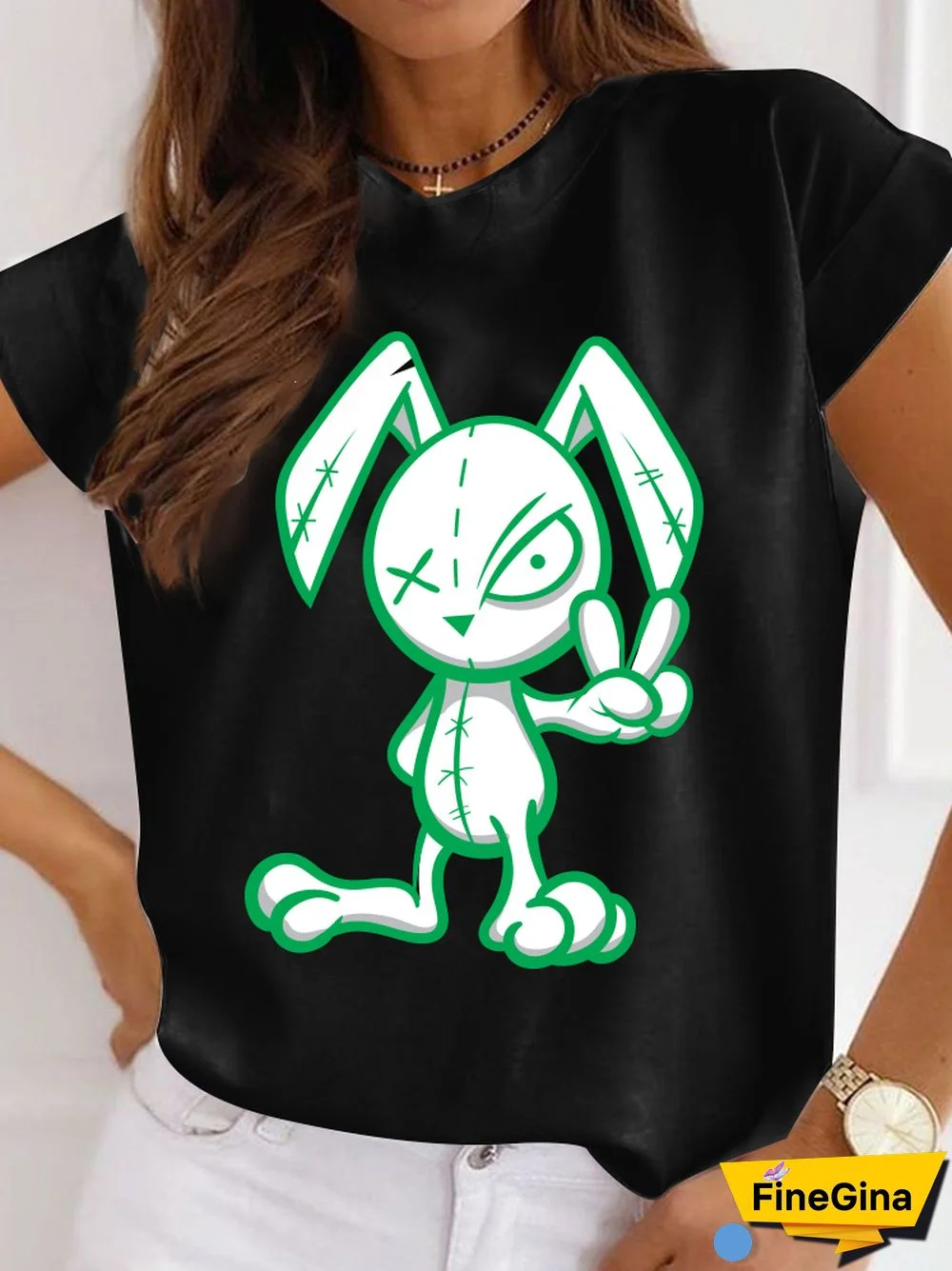 Gothic T-shirt For Women Streetwear Funny Print Hip Hop Short Sleeve T Shirt Harajuku Priority Money Printed Polyester Top Black