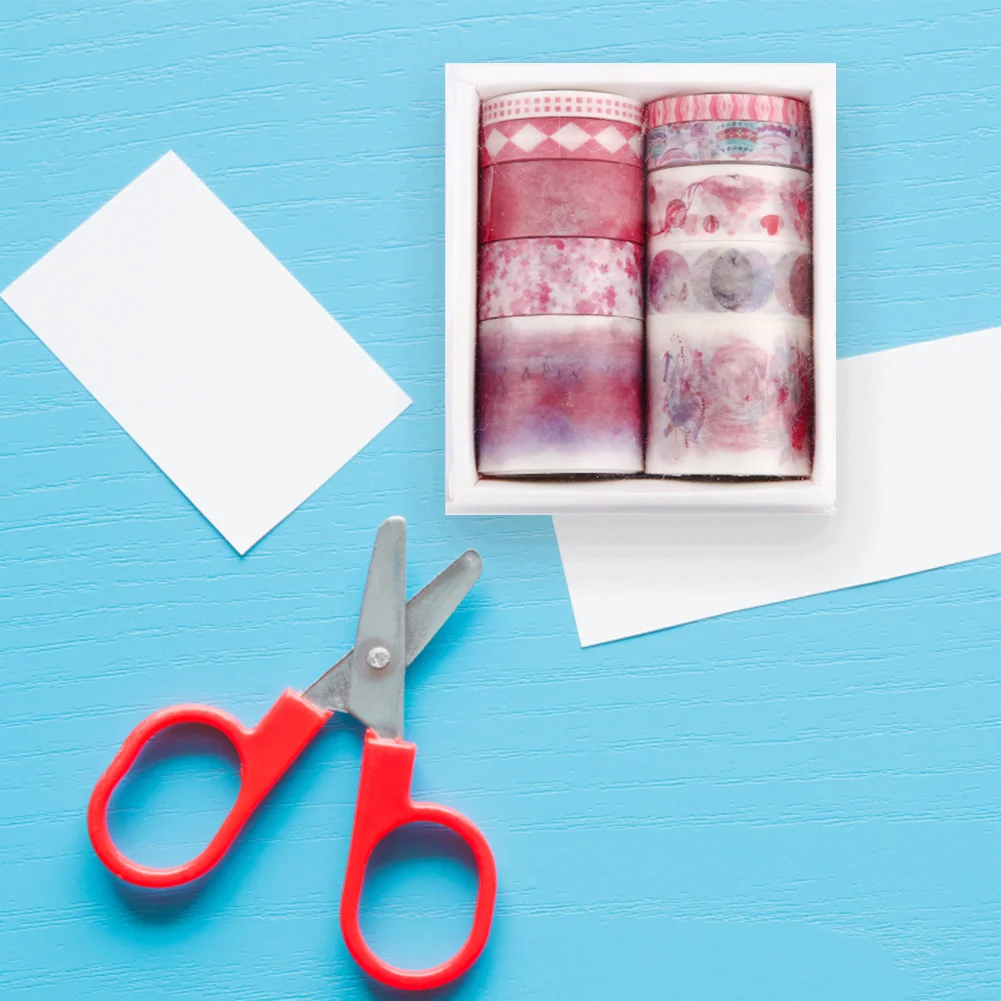 10 Rolls Adhesive Tape Washi Tape Set Color Tape