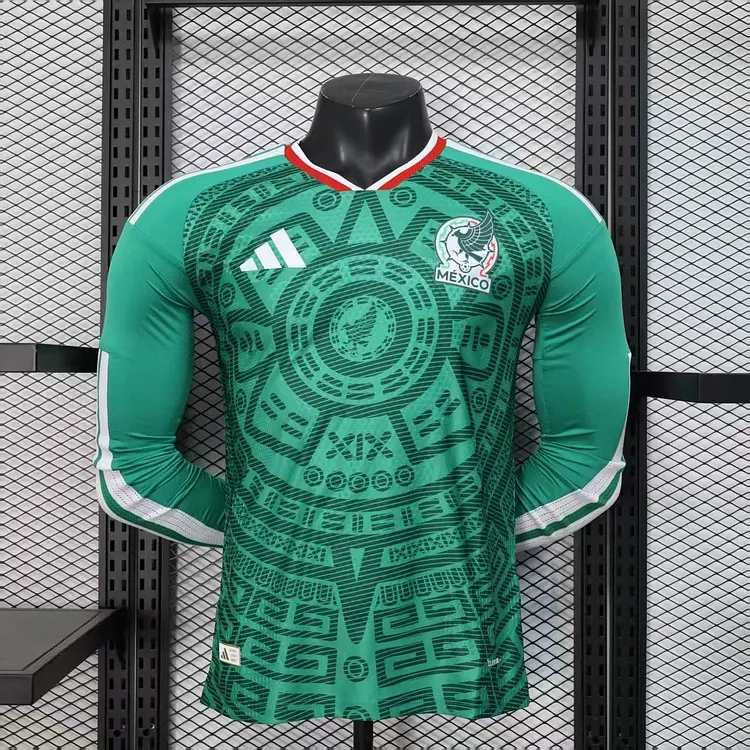 Player Version Mexico 2026 World Cup Home Long Sleeves Jersey 1:1 Thai Quality