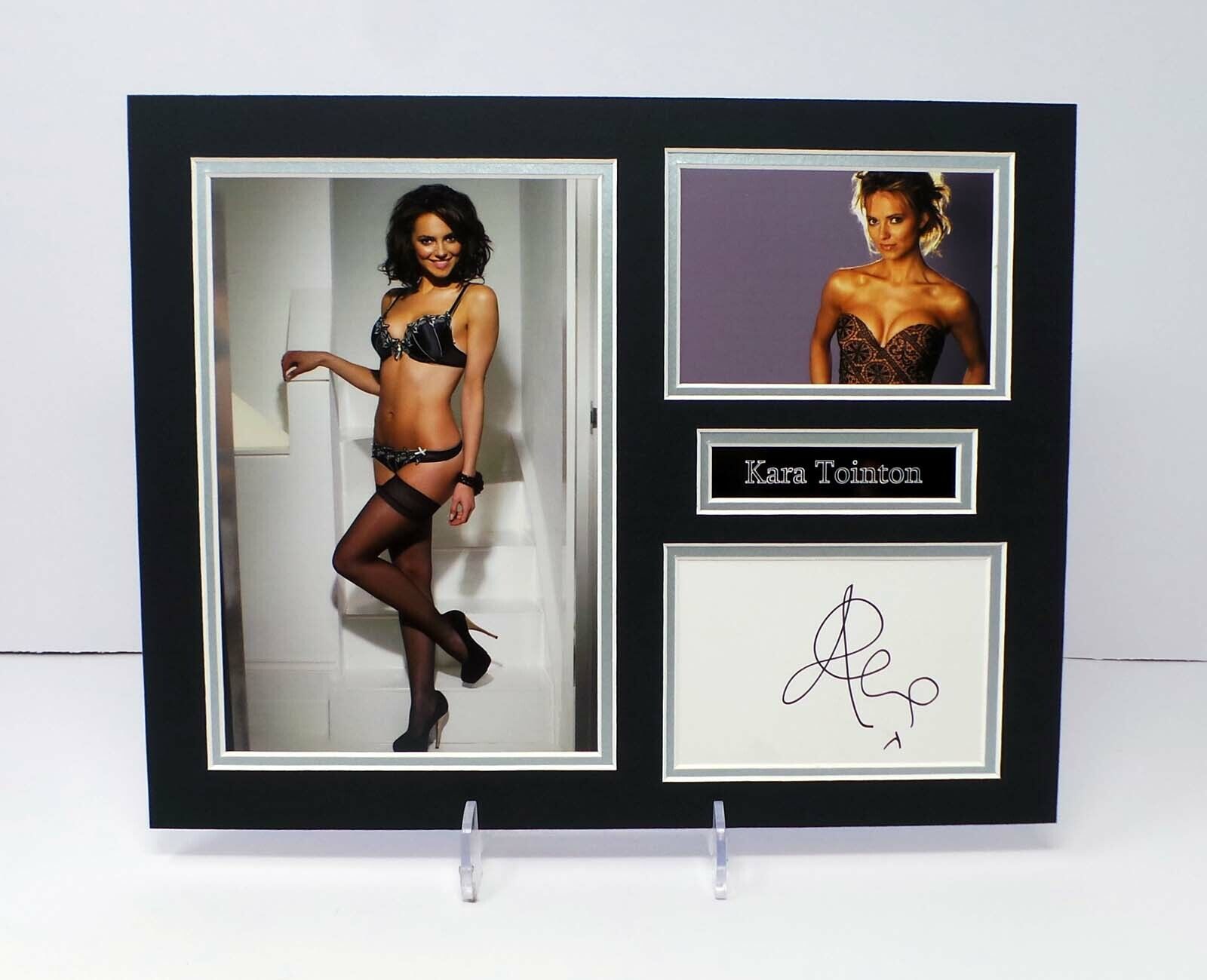 Kara TOINTON EastEnders Actress Sexy Signed Mounted Photo Poster painting Display AFTAL RD COA