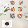 6Pcs gelbes Huhn - 5d DIY Handwerk Aufkleber Magnet