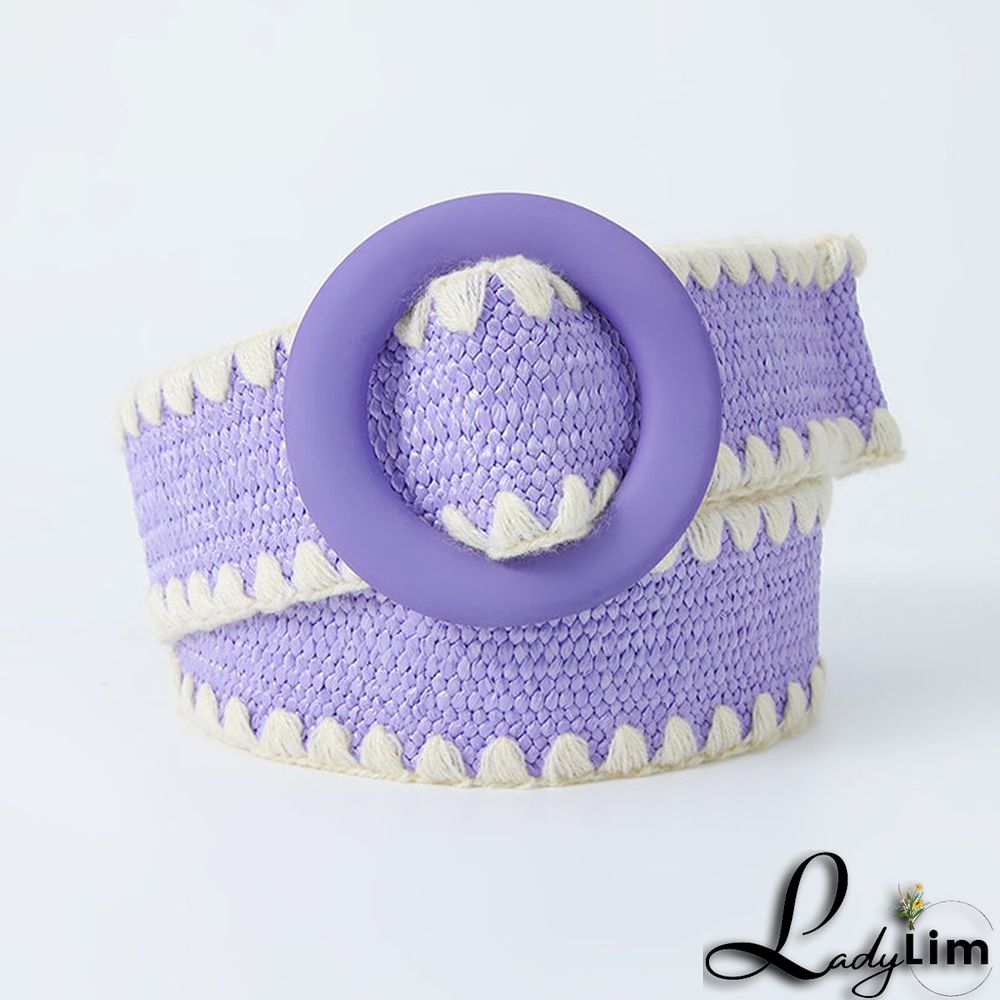 Casual Sweet Color Block Contrast Belts