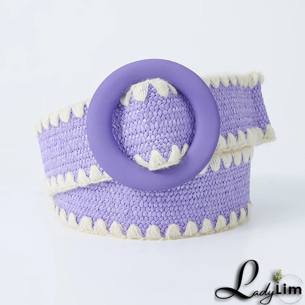 Casual Sweet Color Block Contrast Belts