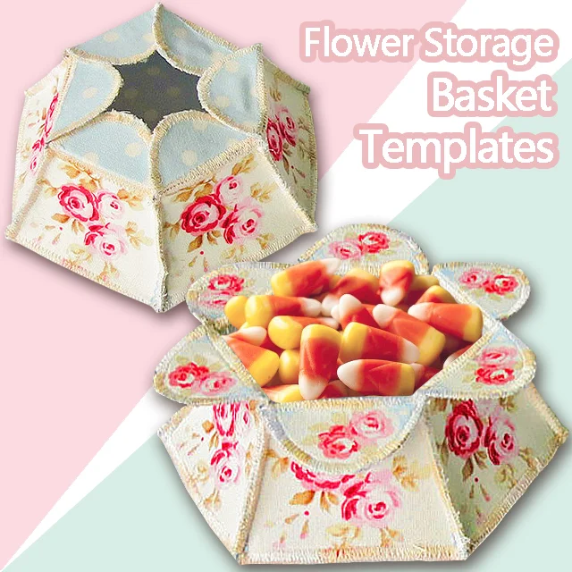 Flower Storage Basket Templates - Include 3 Styles Baskets