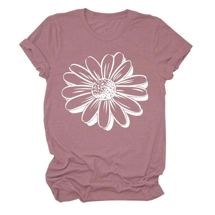 Sunflower T-Shirt Tee -YF00115-Annaletters