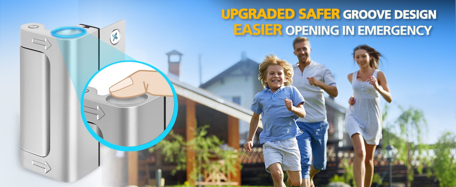 upgraded home security door lock