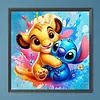 Diamond Painting -DIY Round Drill Cartoon Lions and Stitch