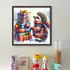 Christmas Hedgehog-11CT Stamped Cross Stitch 40*40cm/15.75*15.75in