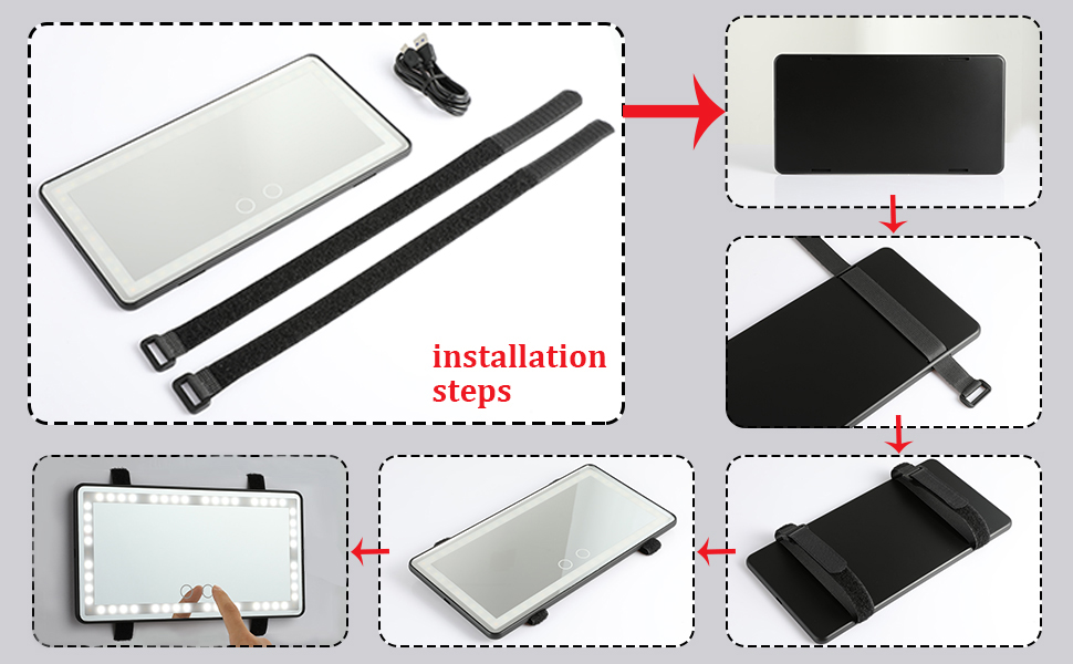 Car Visor Mirror Car Makeup Mirror