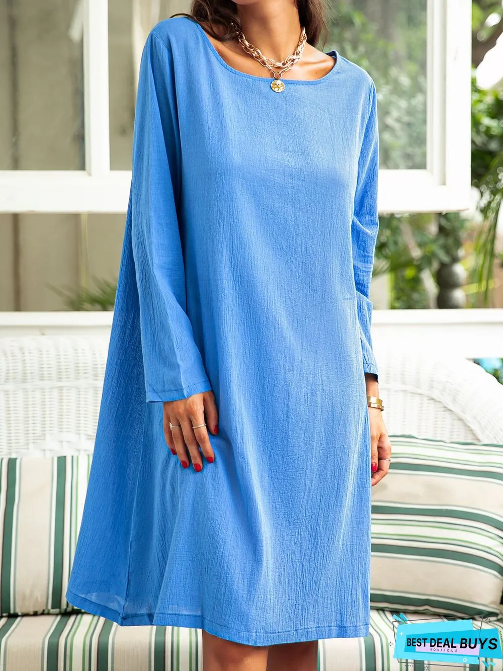 Casual Long Sleeve Casual Knitting Dress
