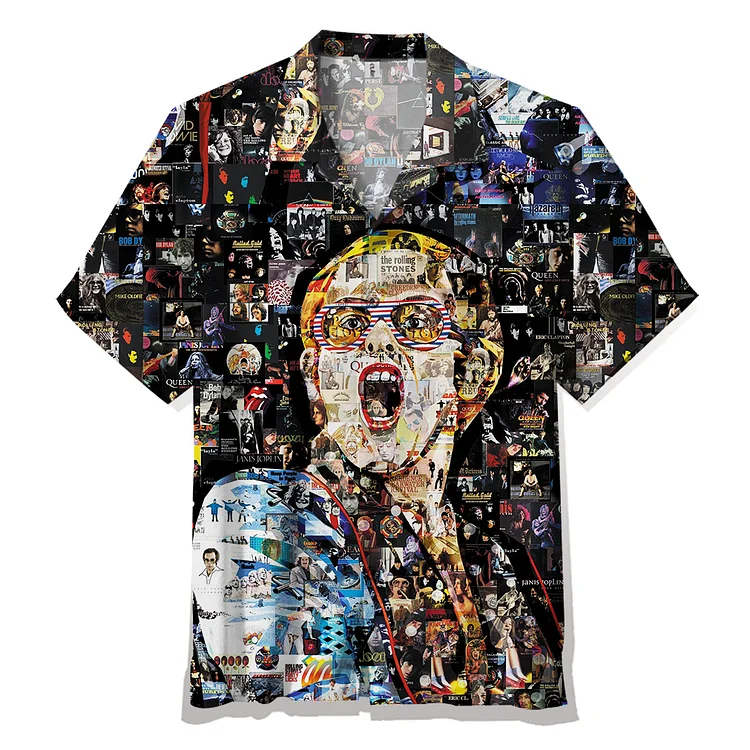 Elton John & ROCK ART | Unisex Hawaiian Shirt