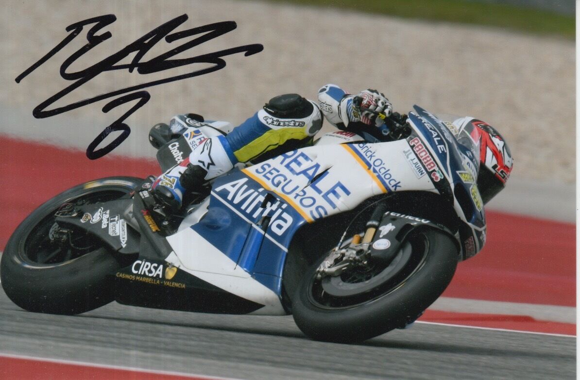 LORIS BAZ HAND SIGNED AVINTIA DUCATI MOTOGP 6X4 Photo Poster painting 1.