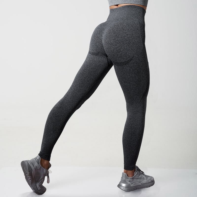 Push Up Elastic Leggings Ladies Skinny Solid Color Fitness Leggins Women Suitable Ankle-Length Jogging Gym Leggins