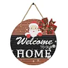 Diamond Painting Wooden Christmas Welcoming Words Hanging Ornament Kits