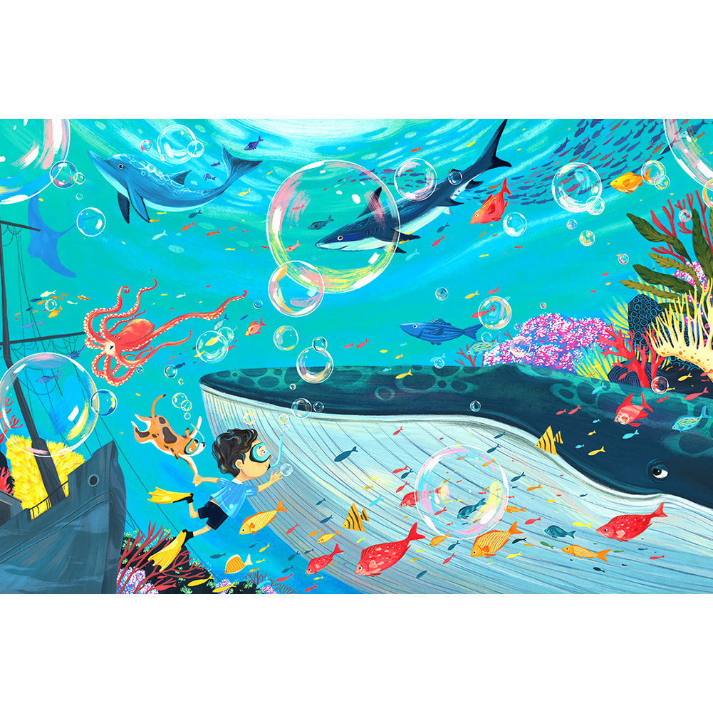 

Undersea Animal World - 1000 Pieces Jigsaw Puzzle, 501 Original