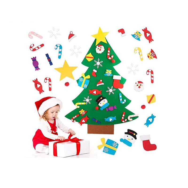 

3D Felt Christmas Tree Ornaments Kids DIY Xmas Decoration, 501 Original