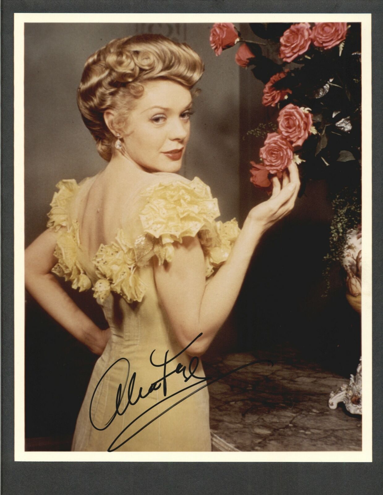 Alice Faye - Signed Autograph Color 8x10 Photo Poster painting - Fallen Angel