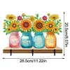 Diamond Painting Christmas Sunflower Vase Diamond Art Coat Hook